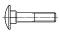 Śruba z łbem grzybkowym z podsadzeniem - (zamkowa)